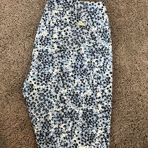 Michael Kors size 10 floral print pants , like new!